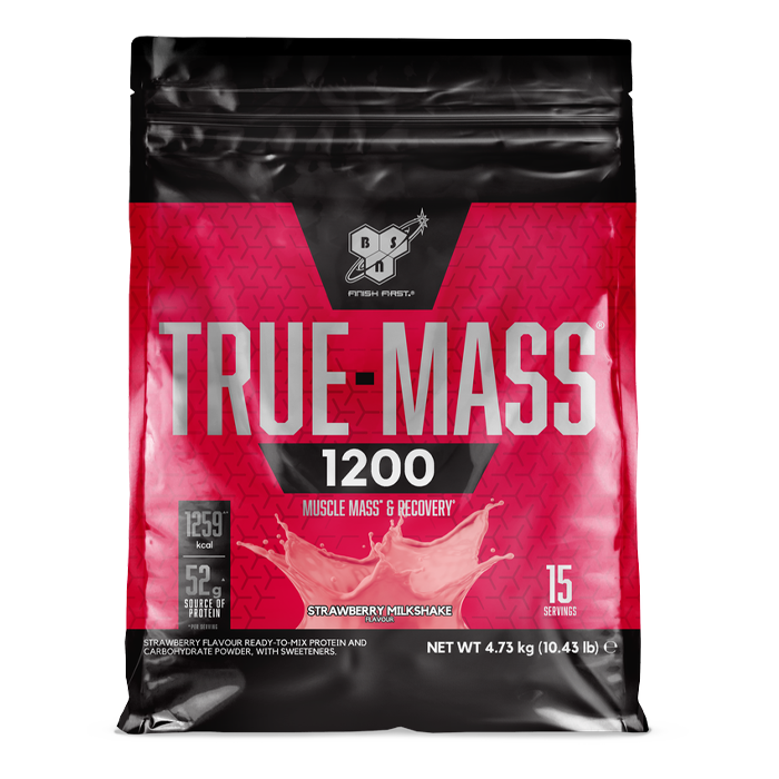 True Mass 1200 Gainer 15 annosta strawberry