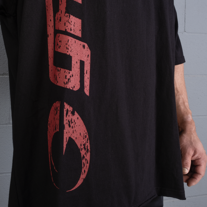 Gasp Iron Tee, Musta/Punainen