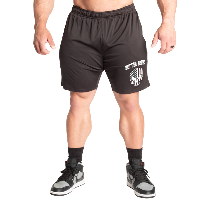 Skull Function Shorts Musta Valkoinen