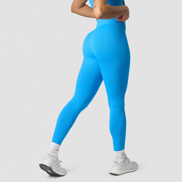 Ribbed Define Seamless -legginsit, Azure Blue
