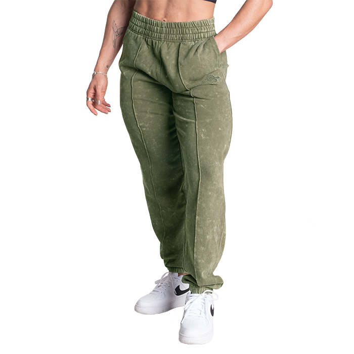 Better Bodies Acid Washed Sweatpants Washed Green