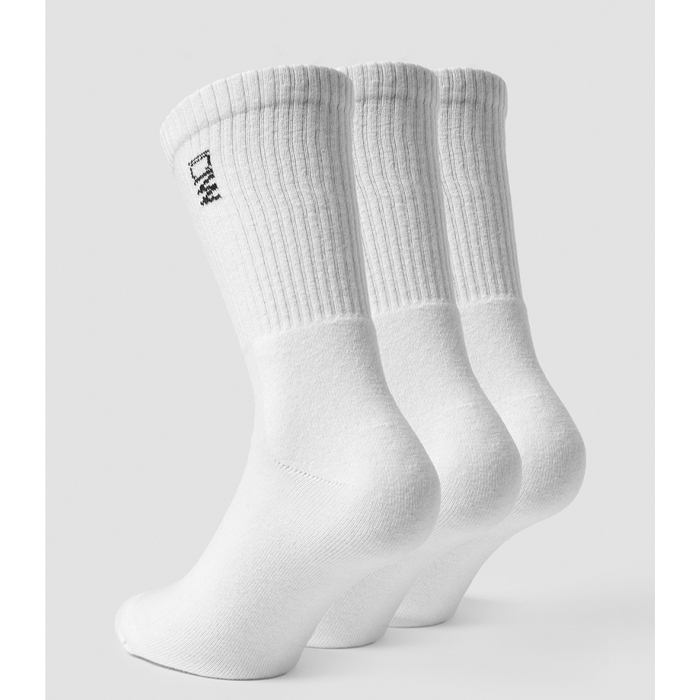 Training Socks 3-pack, White