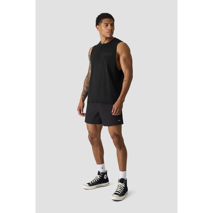 Grit Deep Cut Tank, kivipesty musta