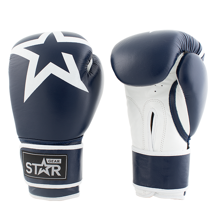 Star Gear Leather Boxing Glove Patriot Blue