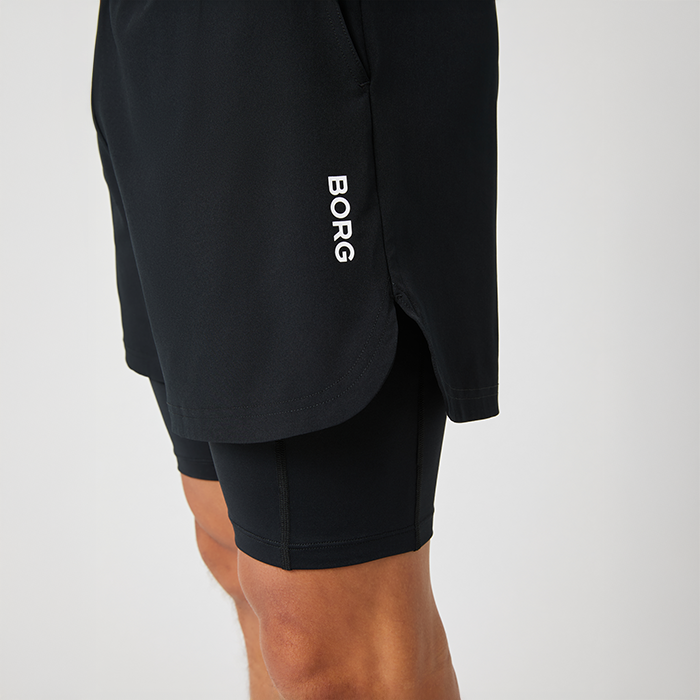 Borg 2 in 1 Shortsit Musta