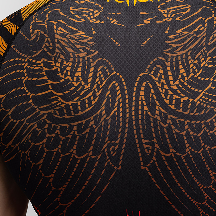 Venum Quetzal Fury Rashguard Musta Punainen Oranssi