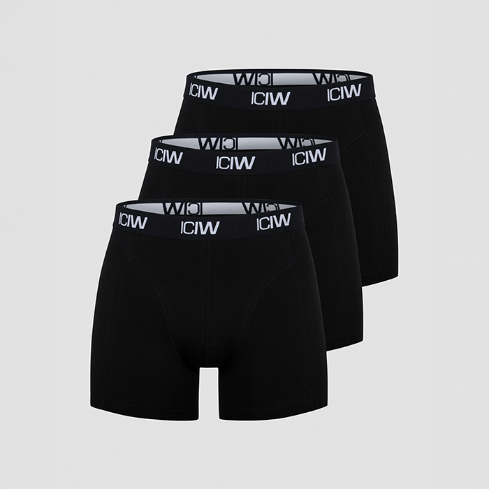 Bokserit 3 pack Musta