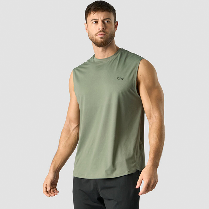 Stride Sleeveless T-shirt, Sea Green