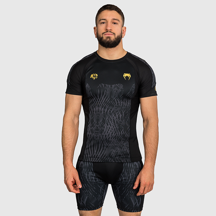 Venum X Chimaev Wild Borz Rashguard Lyhythihainen Musta Harmaa