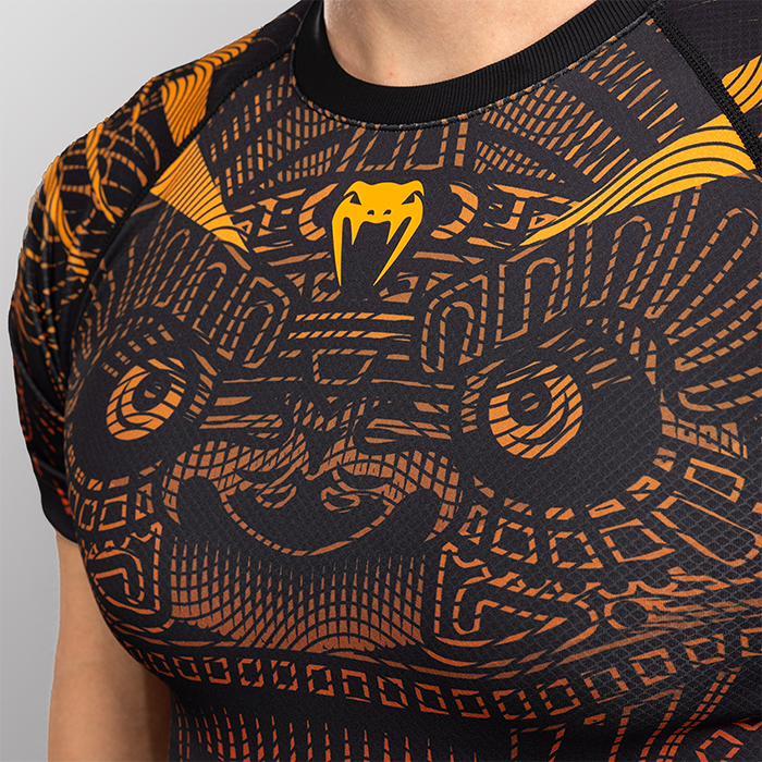 Venum Quetzal Fury Rashguard Musta Punainen Oranssi