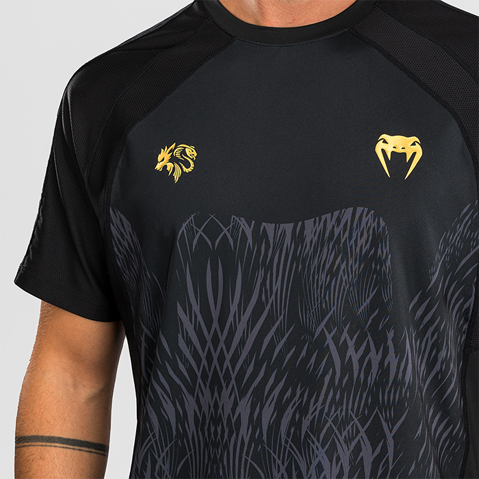 Venum X Chimaev Wild Borz Dry Tech T-paita Musta Harmaa