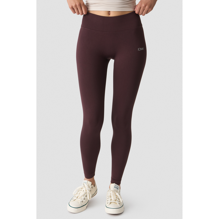 Smooth Seamless V-muotoiset Mid Rise Trikoot Ruskea