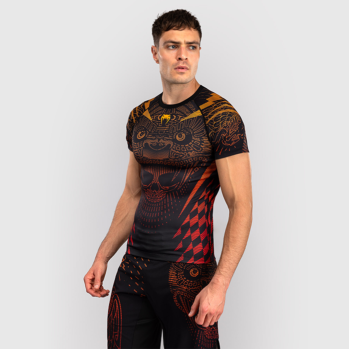 Venum Quetzal Fury Rashguard Musta Punainen Oranssi