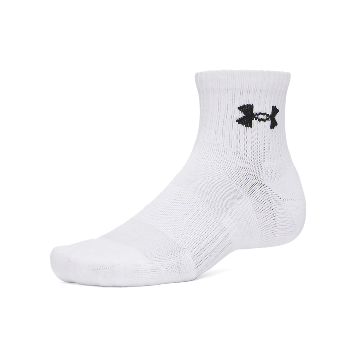 Performance Cotton Quarter Sukat 3-pack Valkoinen