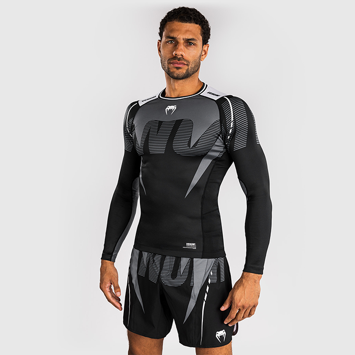 Venum Adrenaline Rashguard Musta Harmaa