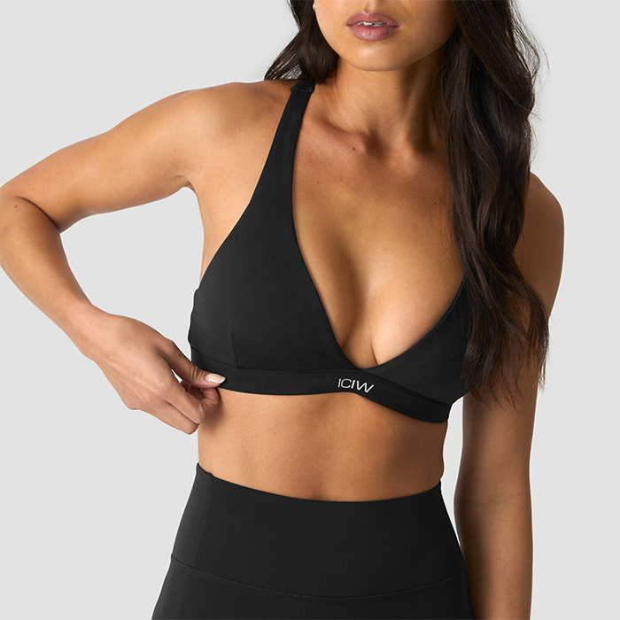 Luxe V-kaula Urheiluliivit Musta