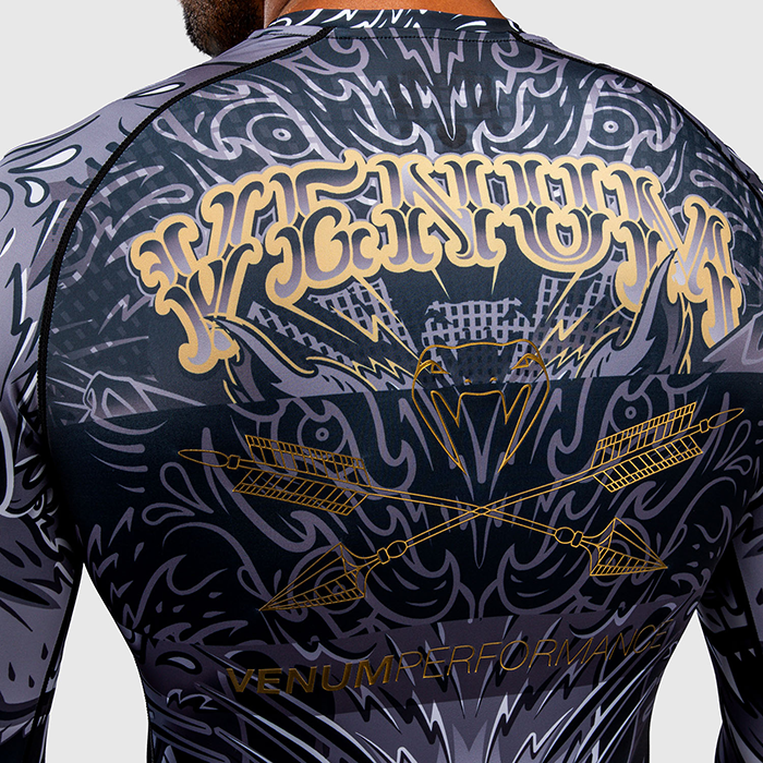 Venum Wolf Atak Rashguard Pitk&auml;hihainen Musta Harmaa