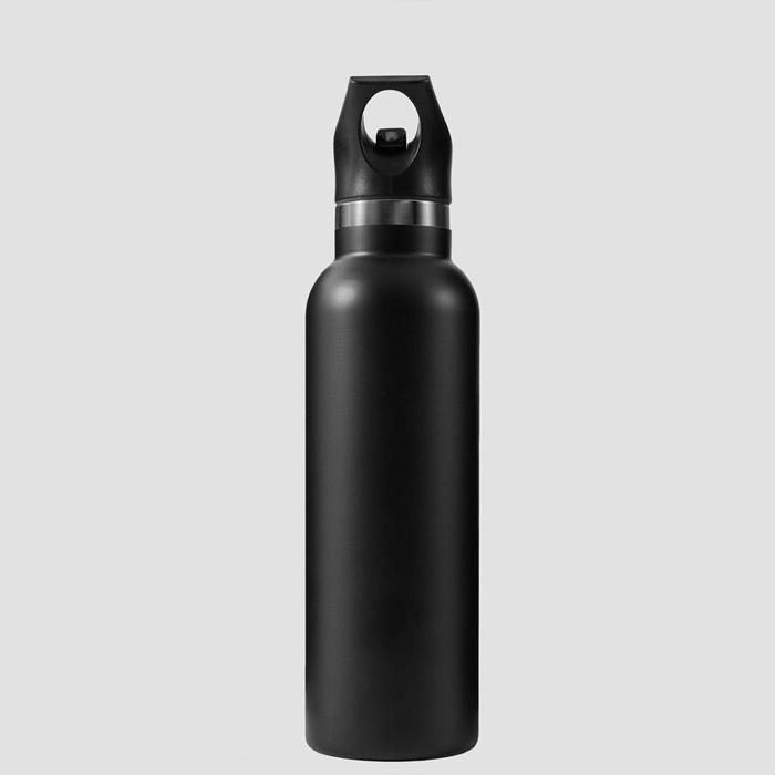 Vesipullo Ruostumatonta Ter&auml;st&auml; 600 ml Musta