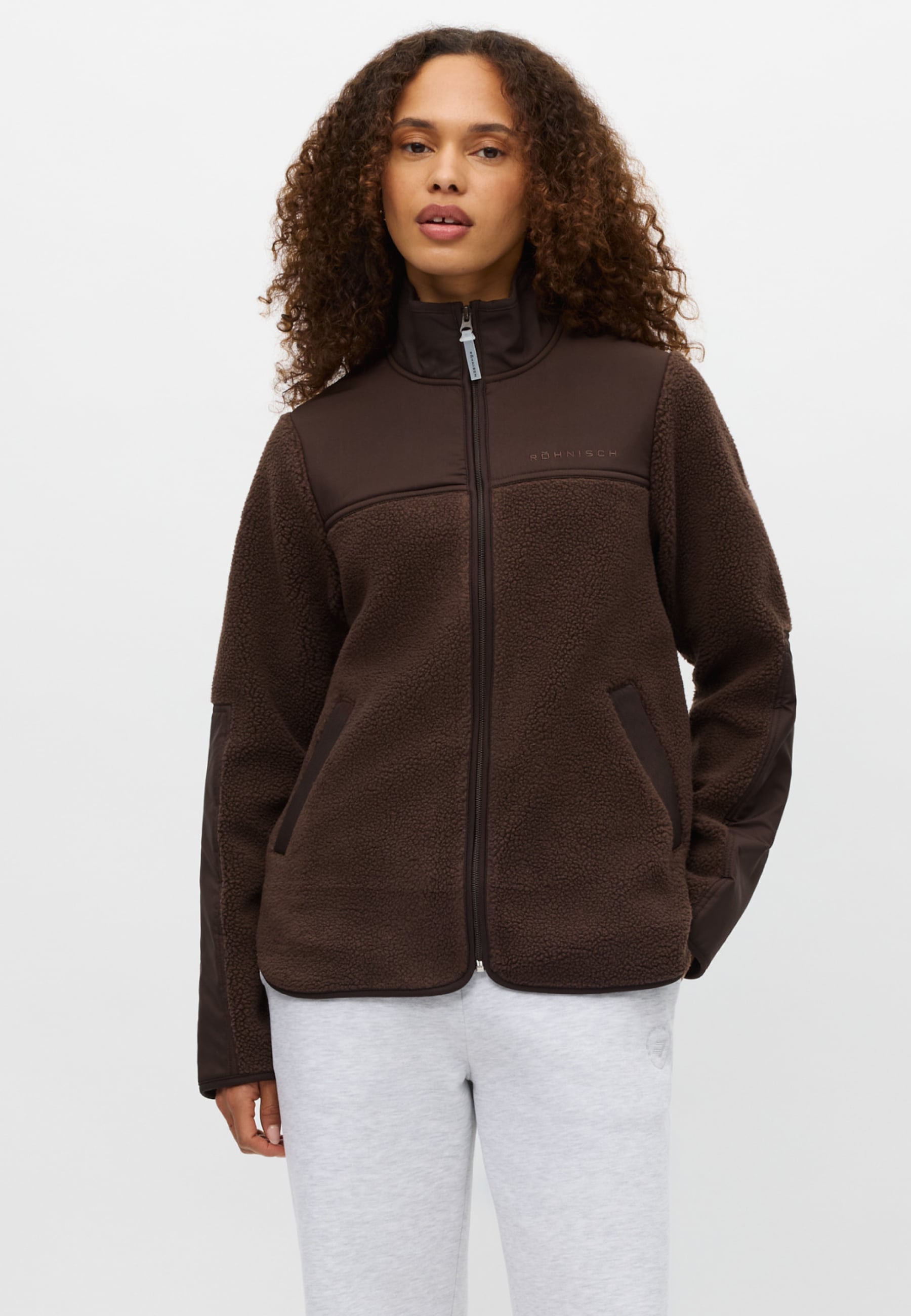 Cloud Pile Jacket Ruskea