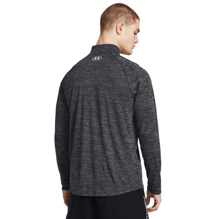 Tech Textured 1/2 Zip Paita Musta