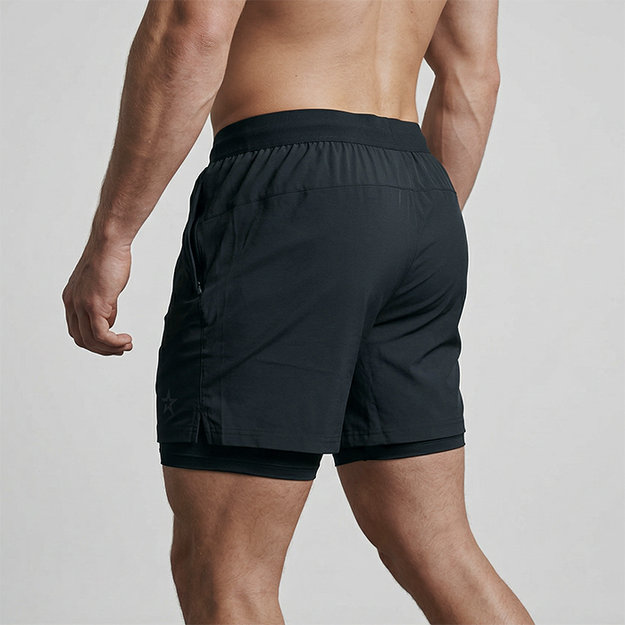 Star 2-in-1 Shortsit Musta