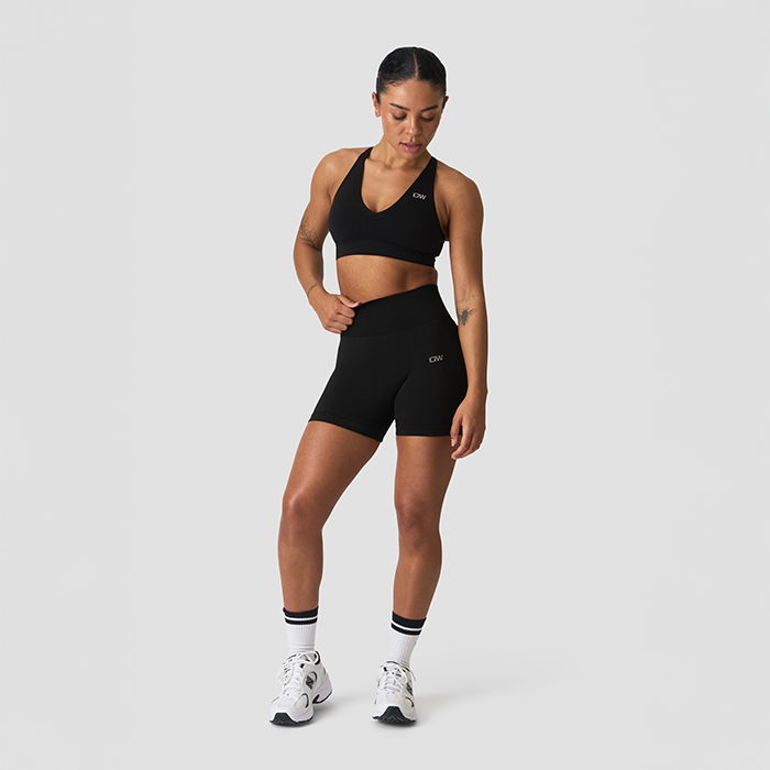 Sculpt Midi Shorts Musta