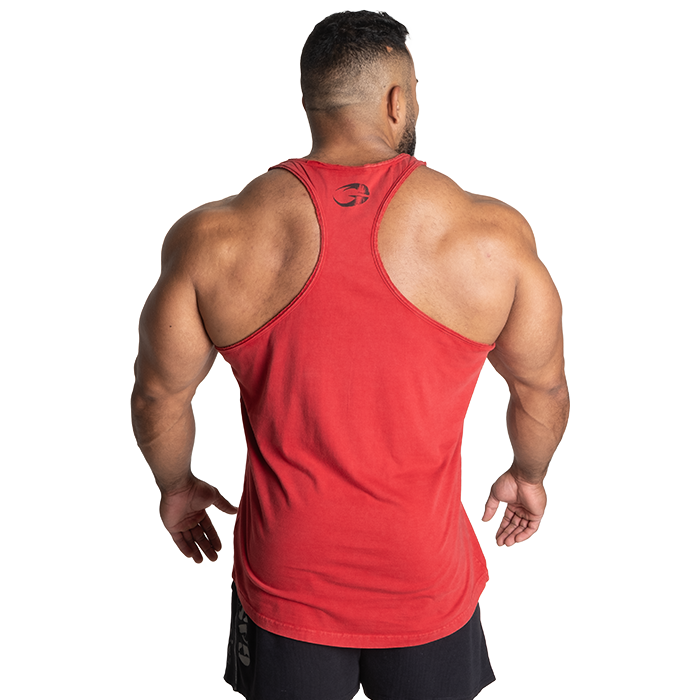 Skull T-back, Acid Chili Red