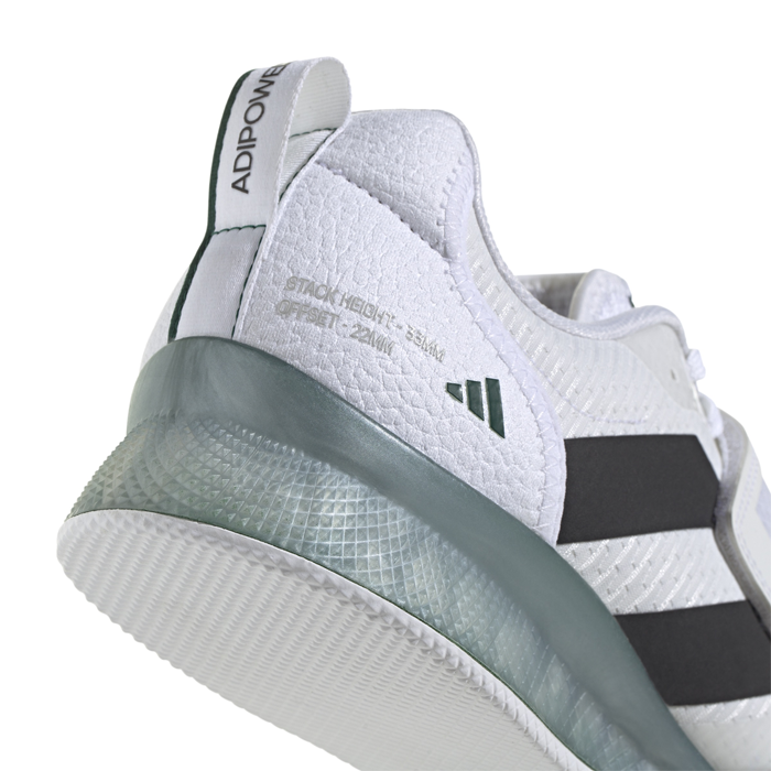 Adipower Weightlifting 3 Keng&auml;t Valkoinen Musta/Vihre&auml;