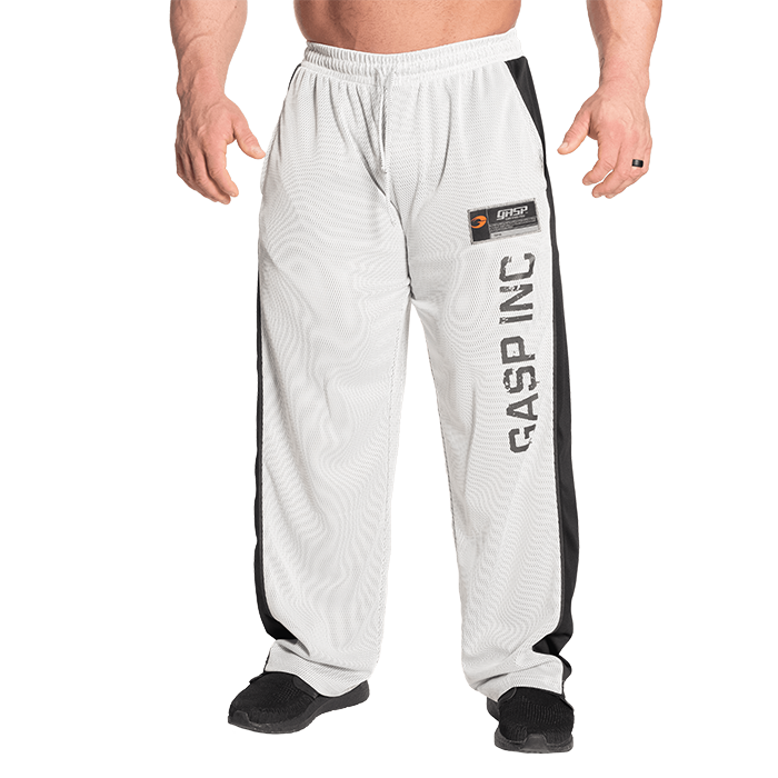 No 1 Mesh Pant, White/Grey