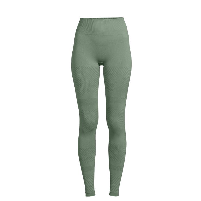 Essential Block Seamless High Waist Tights, Dusty Green