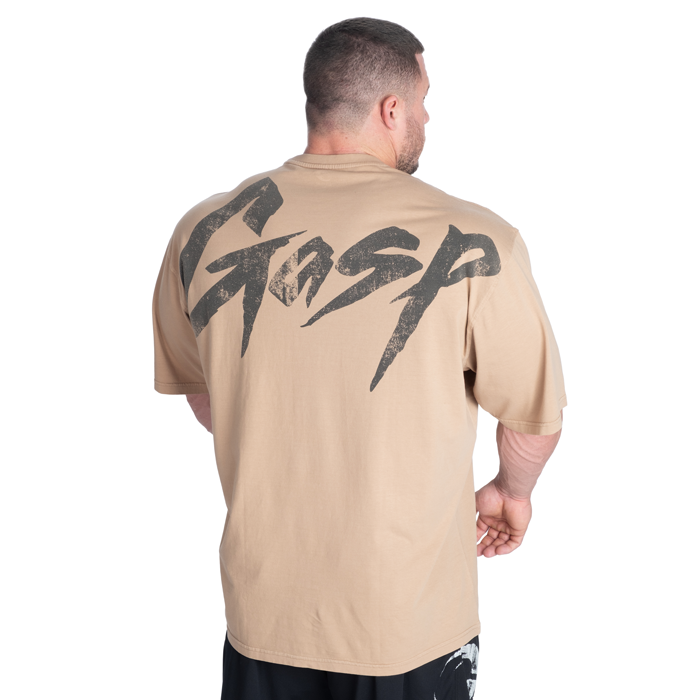 Washed T-paita Beige