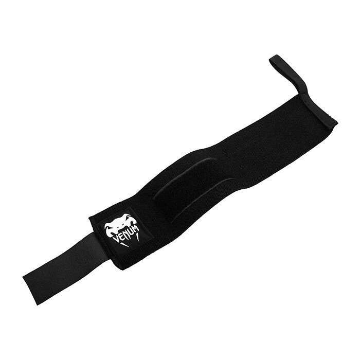 Venum Hyperlift lifting wristbands (pari) Musta
