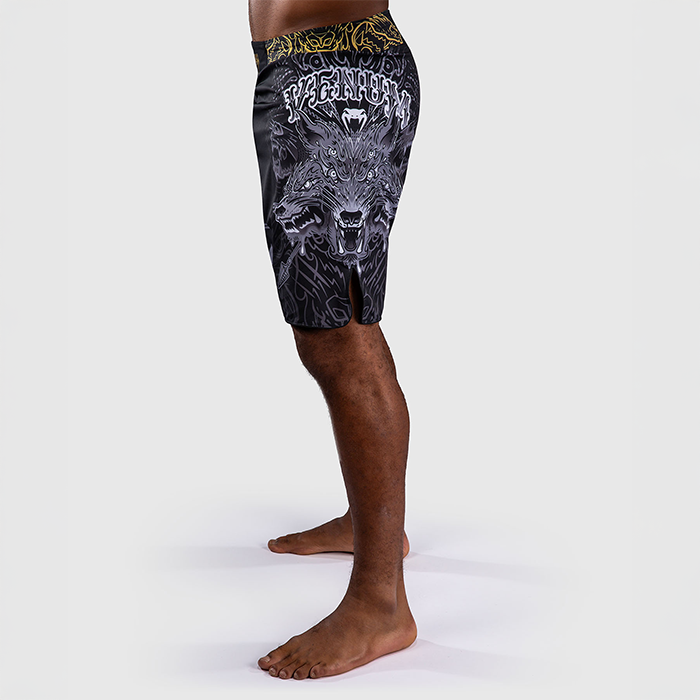 Venum Wolf Atak Fightshortsit Musta Harmaa