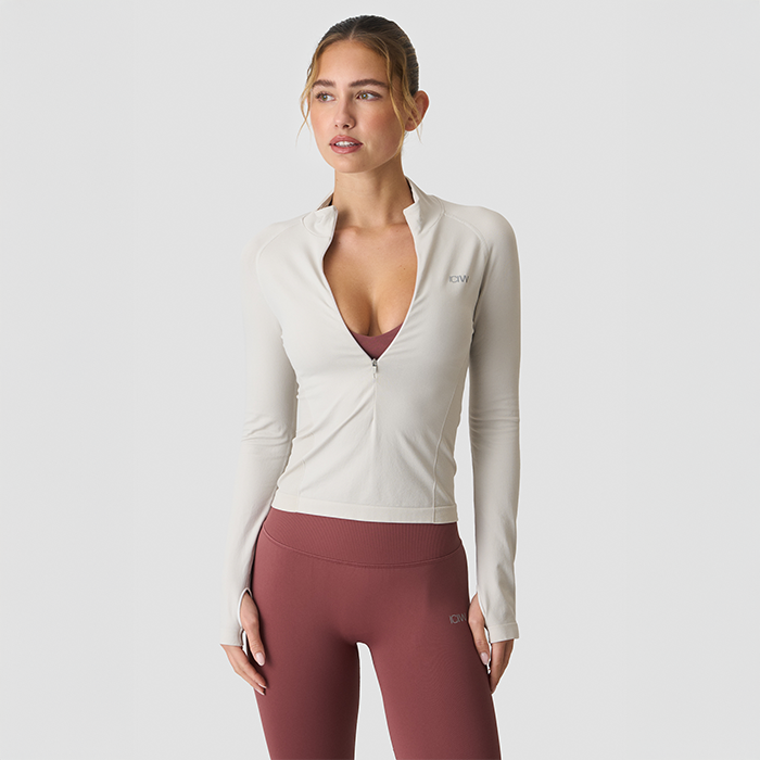 Define Puoli-Zip Paita Beige