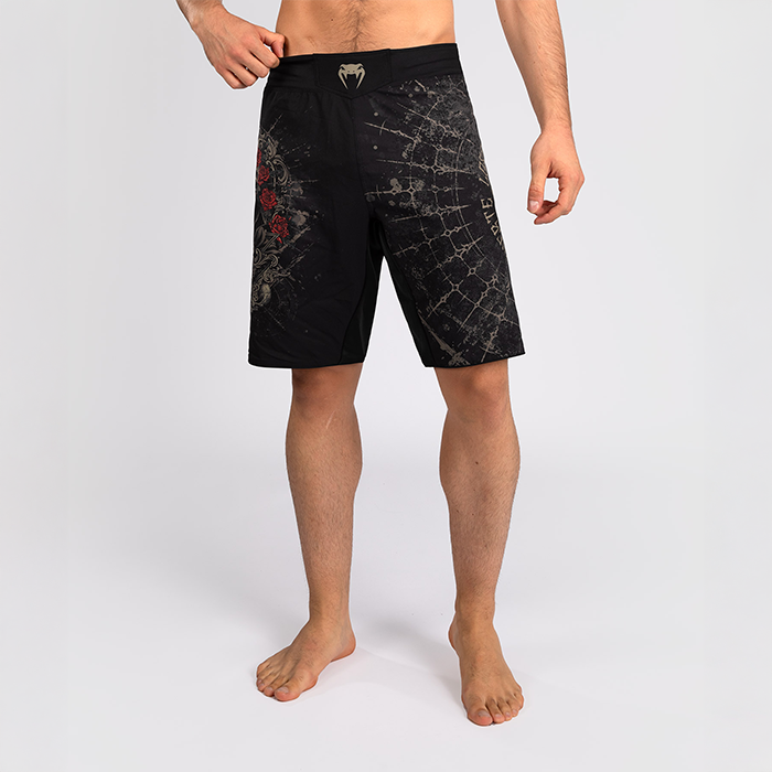 Santa Muerte 5.0 Fight Shorts Musta Kulta