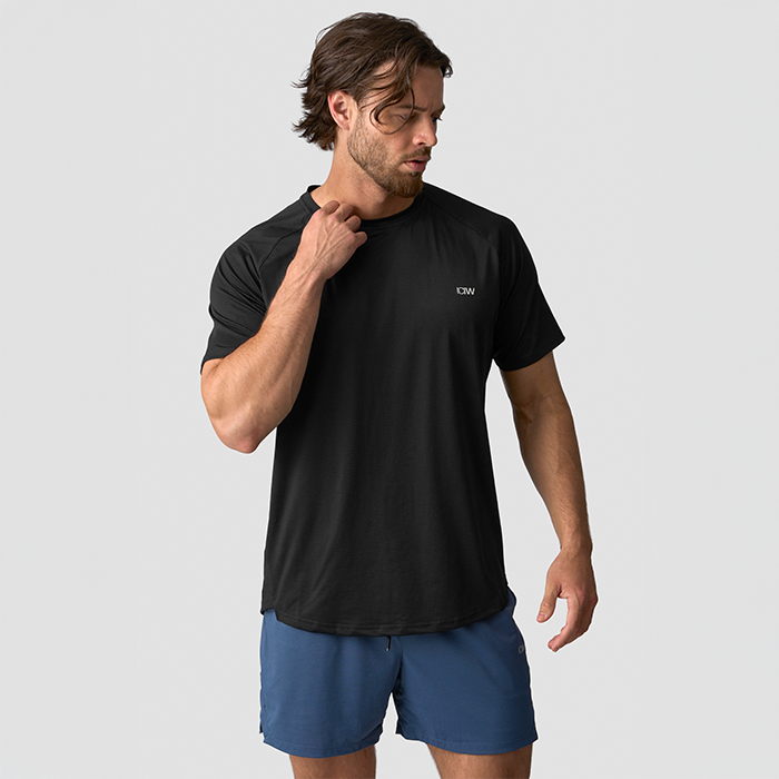 Stride Raglan T-paita Musta