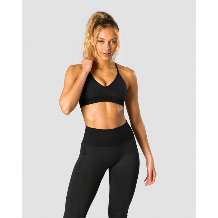 ICANIWILL Signature Seamless Sports Bra Black