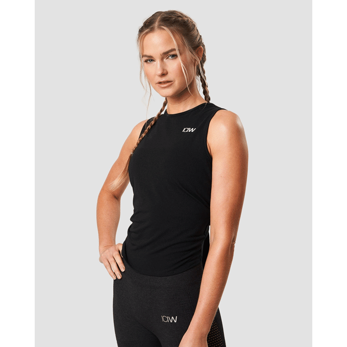 ICANIWILL Empowering Open Back Tank Black