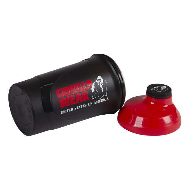 Gorilla Wear Wave Shaker Musta/Punainen 600 ml