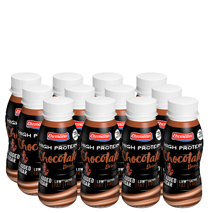 12 x Ehrmann High Protein Drink, 250 ml, Chocolate