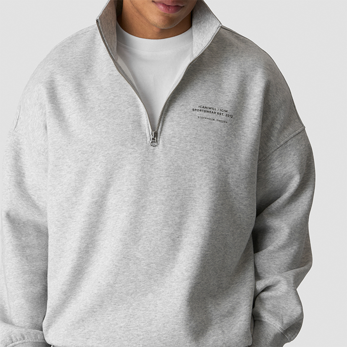 Everyday 1/4 Zip Paita Harmaa