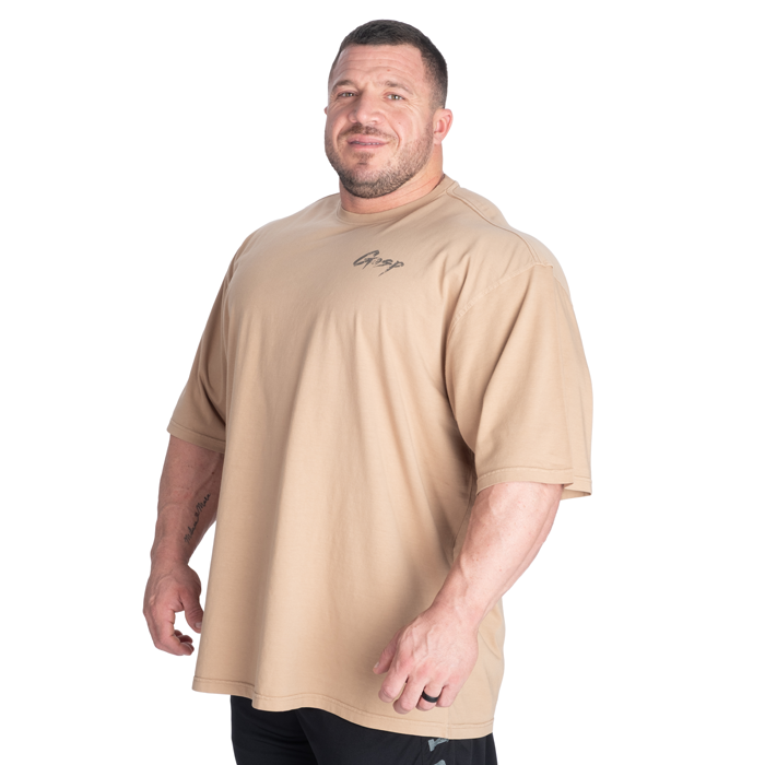 Washed T-paita Beige