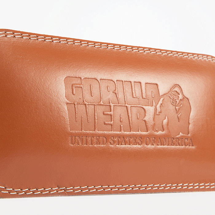 6 Inch Pehmustettu Nostohihna Nahka Ruskea