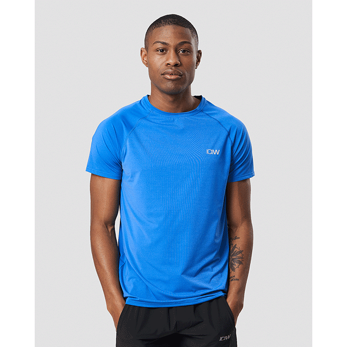 Workout Melange T-shirt Electric Blue Melange
