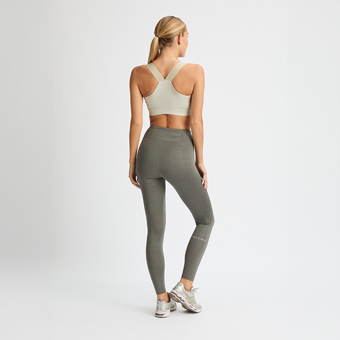 Logo Effect Emboss Tights Vihre&auml;