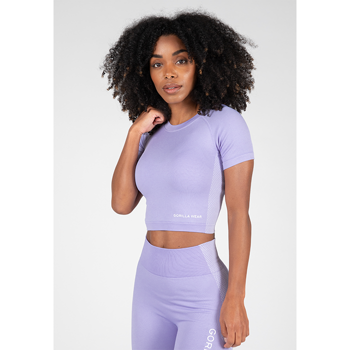 Gorilla Wear Selah Seamless Crop Top Lilac