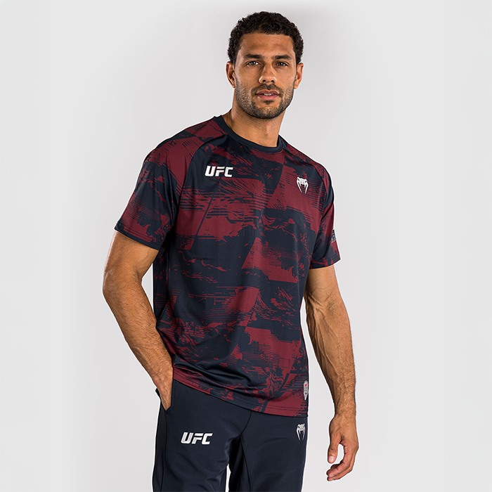 UFC Zenith by Venum Fight Week Dry Tech T-paita Sininen Punainen Harmaa