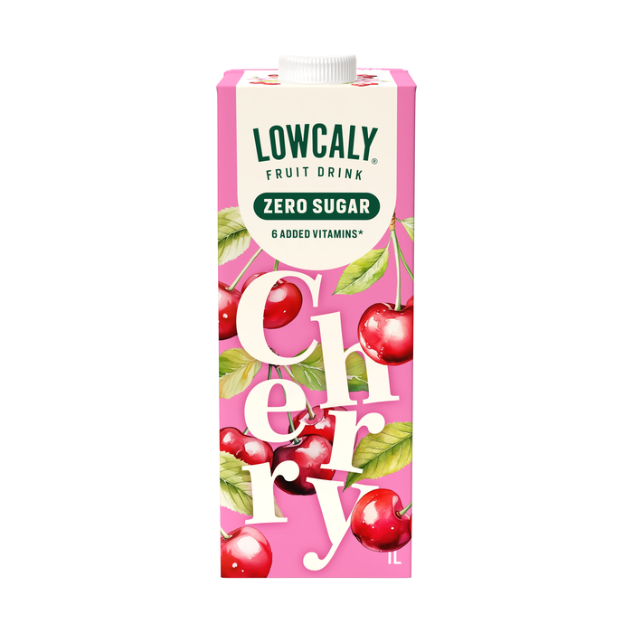Lowcaly Hedelm&auml;juoma 1000 ml cherry