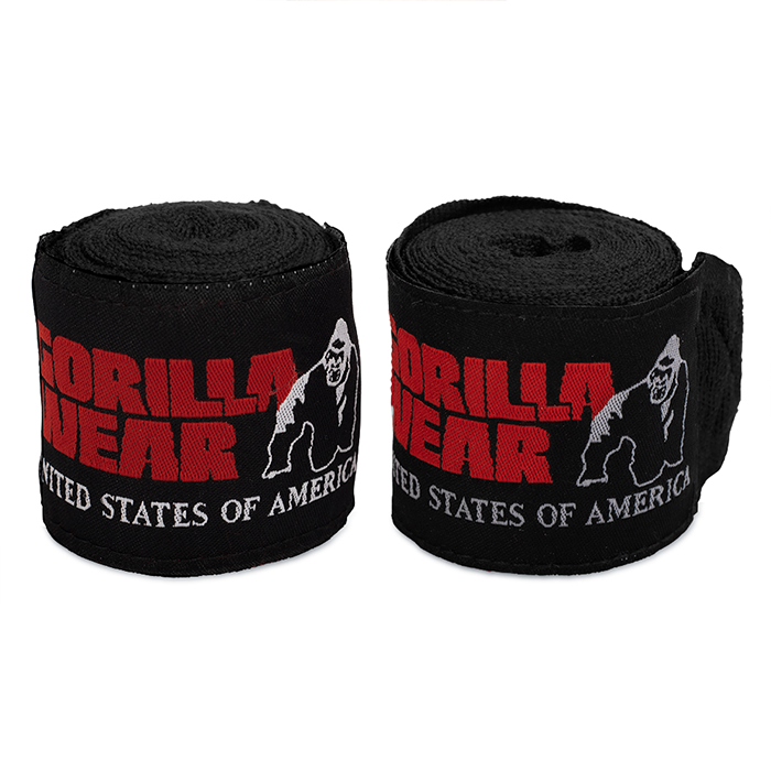 Gorilla Wear Gear Boxing Hand Wraps Black 4 m