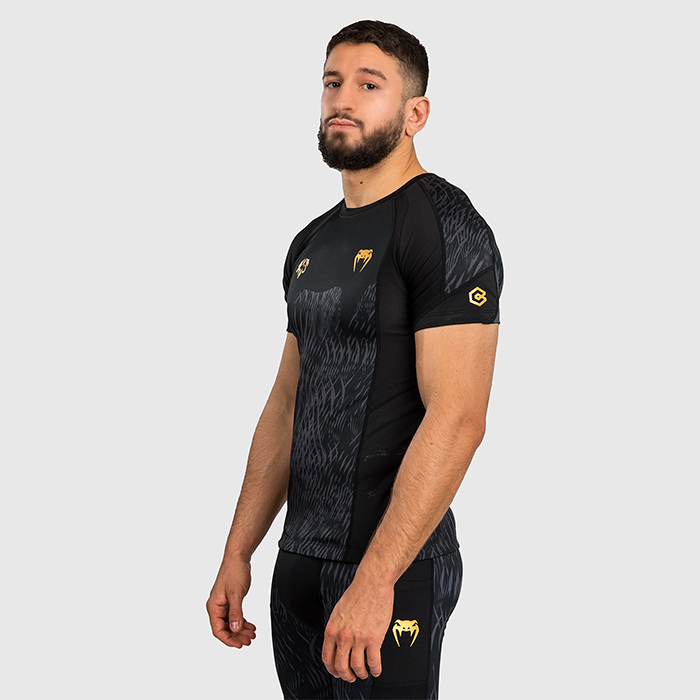 Venum X Chimaev Wild Borz Rashguard Lyhythihainen Musta Harmaa